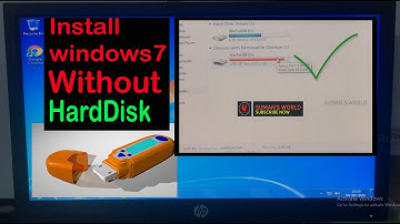 Install OS without Hard Disk || use USB pendrive