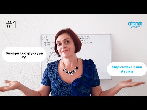 #1 Маркетинг План Атоми для начинающих. Бинарная структура. PV.