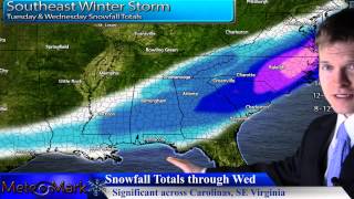 Major Winter Storm Southeastern US & SE Virginia : Jan 28, 2014
