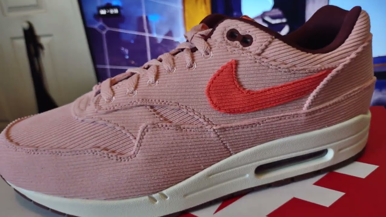 Nike Air Max 1 PRM Corduroy Coral Stardust *Review + ON FEET