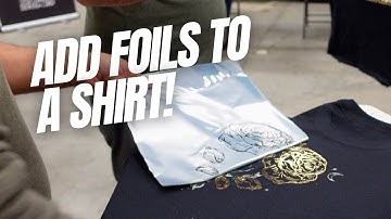 How to Add Reflective Foil to Shirts #texsource #screenprinting #printlife