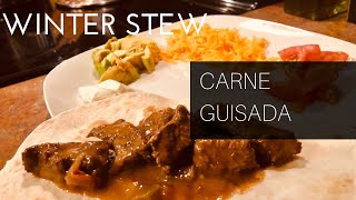 Hearty Delicious Carne Guisada (Beef Stew) with Pinto Beans