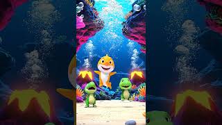 Baby Shark meets dancing dinosaurs #kidscartoon #nurseryrhymes #babysongs #babyshark #kidssongs