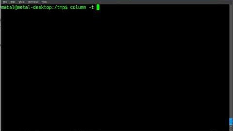 Putting Data into Columns in BASH Part 1