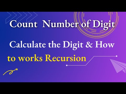 Count  Digit Using Recursive Function Bangla |  Calculate The Digit Recursive Way | Bangla Recursive