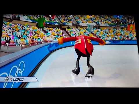 Mario Sonic At The Olympic Winter Games Dr Eggman Fails His Training On Figure Skating