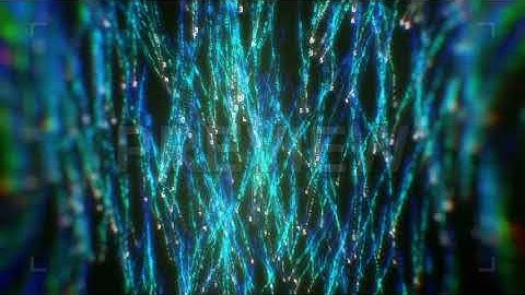 Binary Codes Glowing Threads Stock Motion Graphics