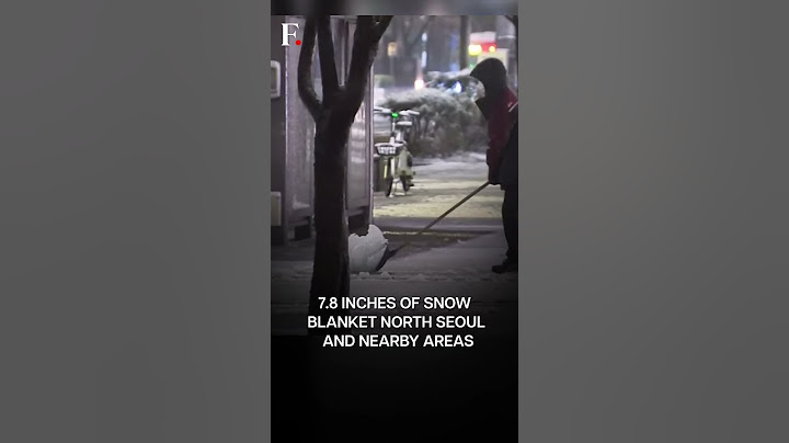 Watch: Seoul Records Largest November Snowfall in Over 100 Years | Subscribe to Firstpost