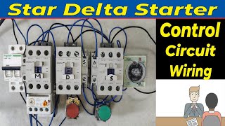 star delta starter control wiring | star delta starter control circuit diagram | star delta