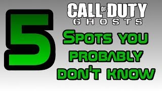CoD Ghosts: 5 Spots You Probably Don't Know - Episode 3 (Chasm & Prison Break)