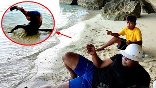 Tiba-tiba jungkir balik MANCING DIBAWAH TEBING ANGKER, non stop tarik ikan