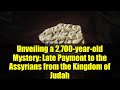 Unveiling a 2,700-year-old Mystery: Late Payment to the Assyrians from the Kingdom of Judah
