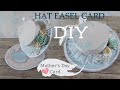 Hat Easel Card Tutorial**FREE DOWNLOAD TEMPLATES|Marina Manioti