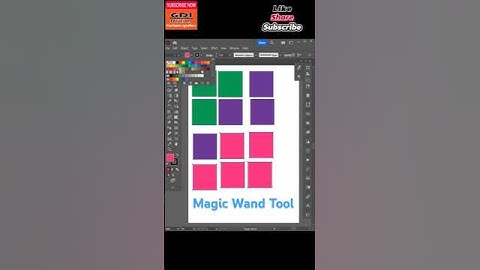 How to use Magic Wand Tool In Illustrator | Adobe Illustrator 2023 |  tutorial | GDI Solution