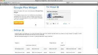 How To Add a Customizable Google+ Widget To Your Website or Blog