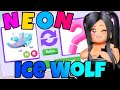 Trading Neon Ice Wolf In Adopt Me (Giveaway Now Ended)