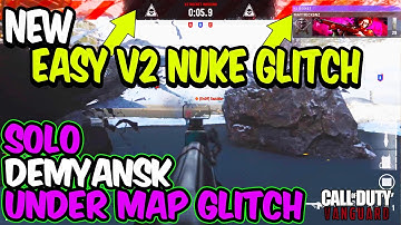 VANGUARD EASY NUKE GLITCH: SOLO Under Map DEMYANSK Glitch, Easy Nukes! Call of Duty Vanguard Glitch