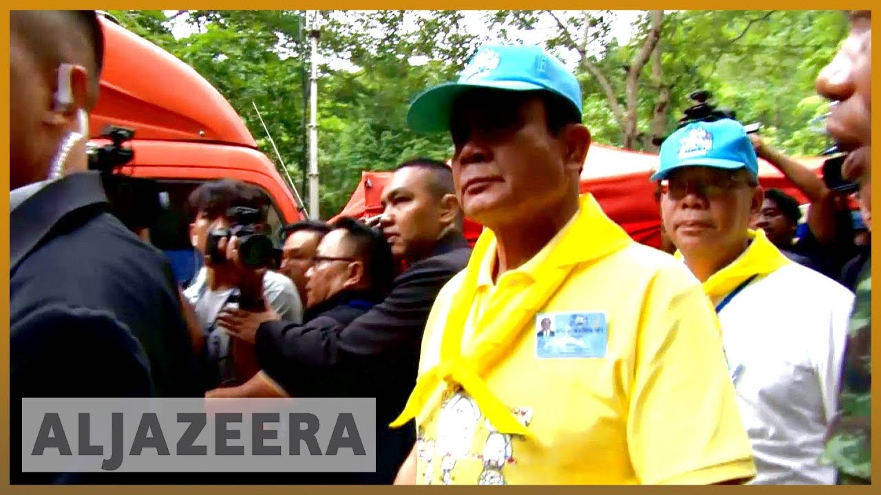 🇹🇭 عملية إنقاذ كهف تايلاند: رئيس الوزراء يزور الموقع مع استمرار عمليات البحث | الجزيرة الإنجليزية
