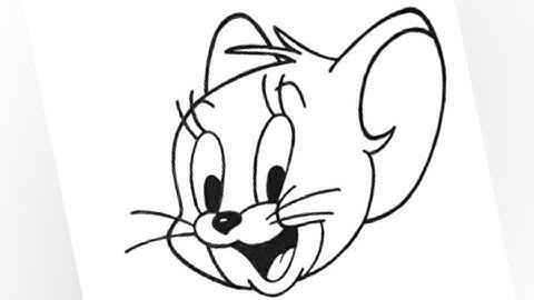 How to draw Jerry (Tom and Jerry) / Step by Step / Jerry Mouse Drawing Easy