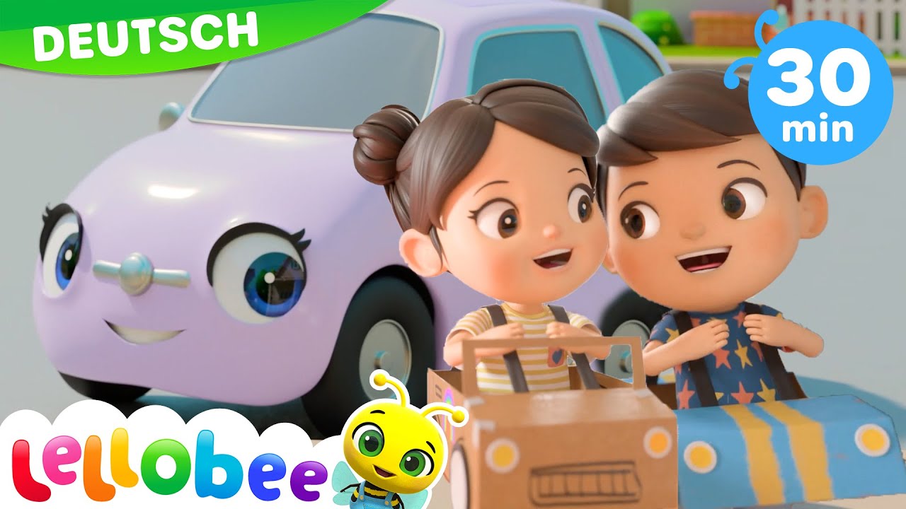 Lass uns Auto fahren | Lellobee - Kinderlieder und Cartoons | Lellobee Deutsch
