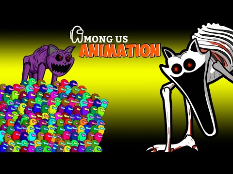 어몽어스 VS 좀비 애니메이션 ( Poppy Playtime Chapter 3 ) -  AMONG US FUNNY ANIMATION