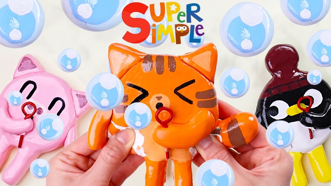 Pop the Bubbles 2 / super simple songs clay cracking ASMR 153 