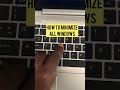 How to minimize all windows #reels #shorts #1million #dailyvlog #tech #howto #comment #how