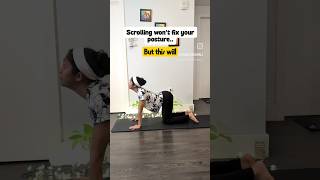 ✅Fix your posture #yogwithrupali #fixposture #quickyoga #cowpose #downdog#slouching #backpainrelief