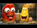 LARVA SEASON 6 EPISODE 100 NEW 2026:  milk tea! 😱 - SMToon Larva Heroes