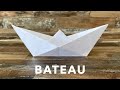 Comment faire un bateau en papier  origami bateau facile