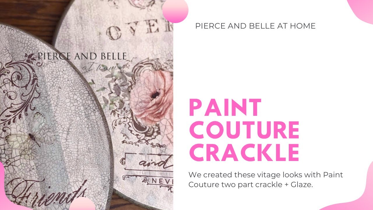 Couture Crackle + Redesign with Prima Transfers