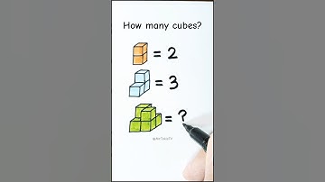 How many cubes? IQ TEST. Try it.