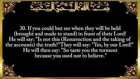 6  Surat Al 'An`ām The Cattle   سورة الأنعام