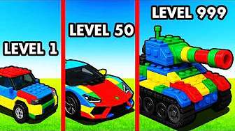 LEVEL 1 vs LEVEL 999 LEGO CAR