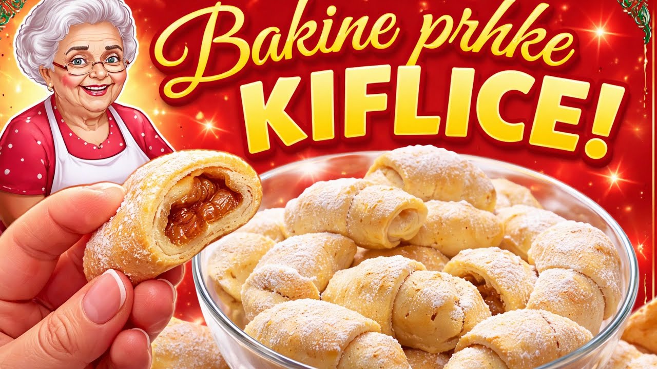 Bakine Posne, Starinske kiflice s domaćim pekmezom — odmah radite duplu mjeru 🥐 JER NESTAJU U TRENU