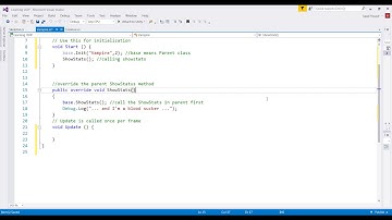 Unity Game Programming - Inheritance C#