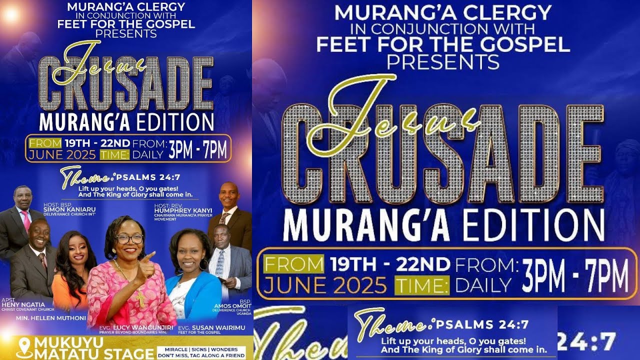 JESUS CRUSADE MURANG'A EDITION DAY 4 @FeetfortheGospeL - YouTube