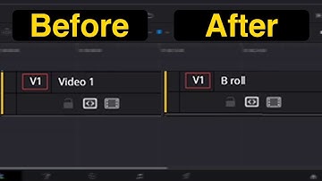 How to rename a video track in davinci resolve