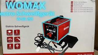 Unboxing Womax Electro-Schweißgerät W-S6 250 #unboxing #womax #tools