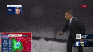 Tornado touches down near Mustang