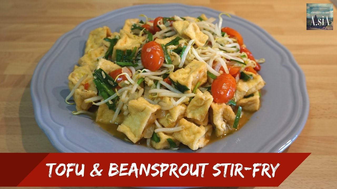 TOFU & BEAN SPROUT STIR-FRY [ENG SUB] // MASAK BERSAMAKU #2 - YouTube