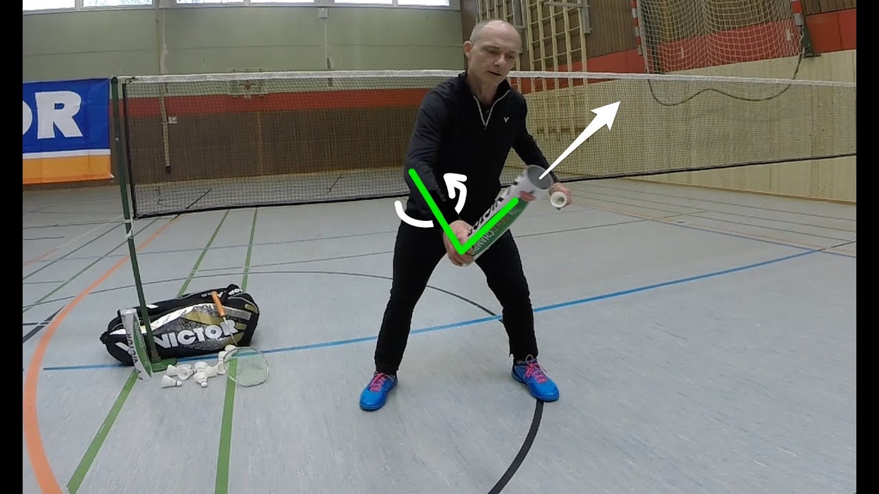 Badminton Unterarmrotation - Methode zum Erlernen der Bewegung - YouTube