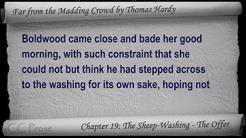 Chapter 19 - Far from the Madding Crowd by Thomas Hardy - The Sheep-Washing - The Offer
