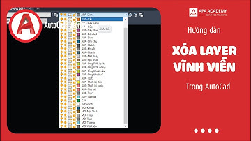 Xóa layer vĩnh viễn trong AutoCAD | Autocad Tutorial