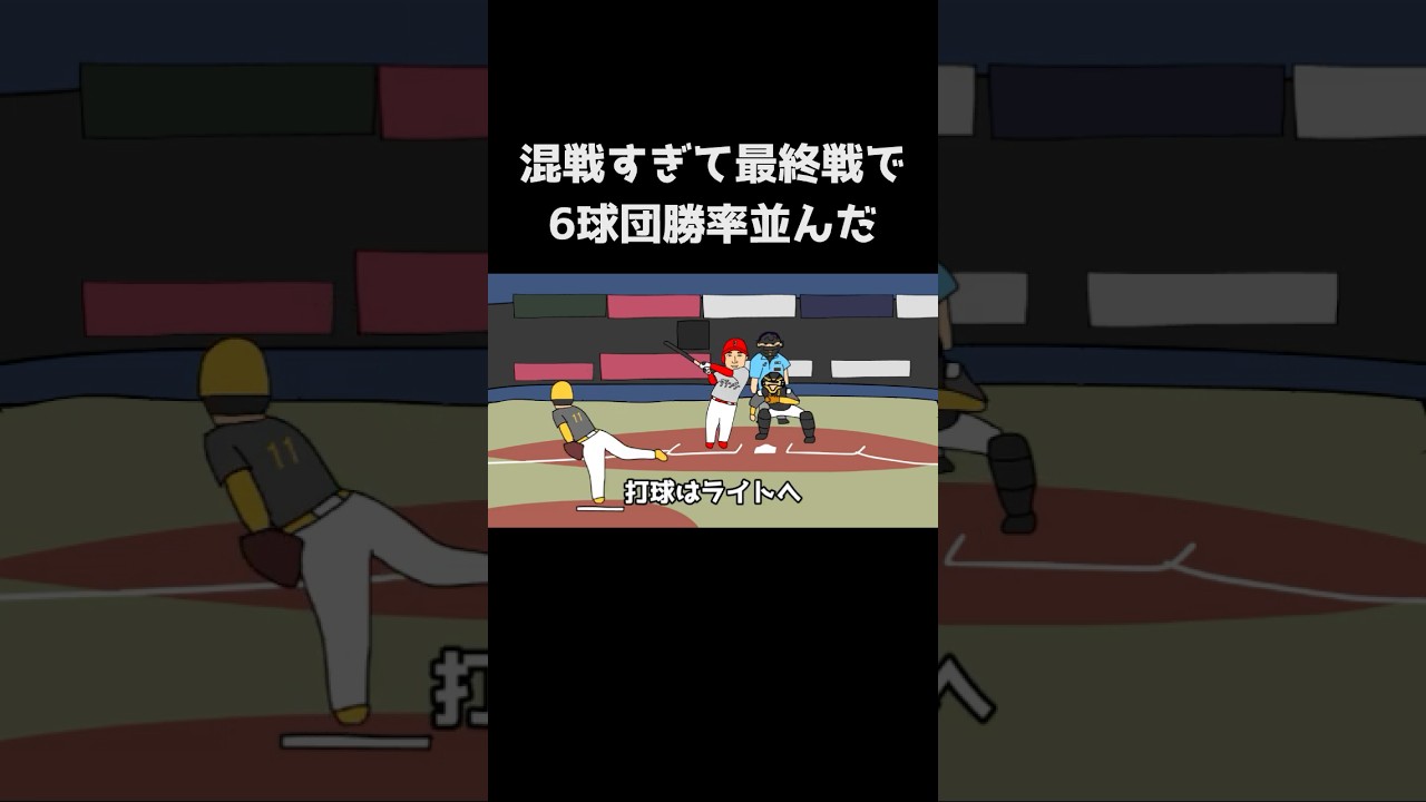 【野球コント】混戦すぎて最終戦で6球団勝率並んだ #野球 #プロ野球