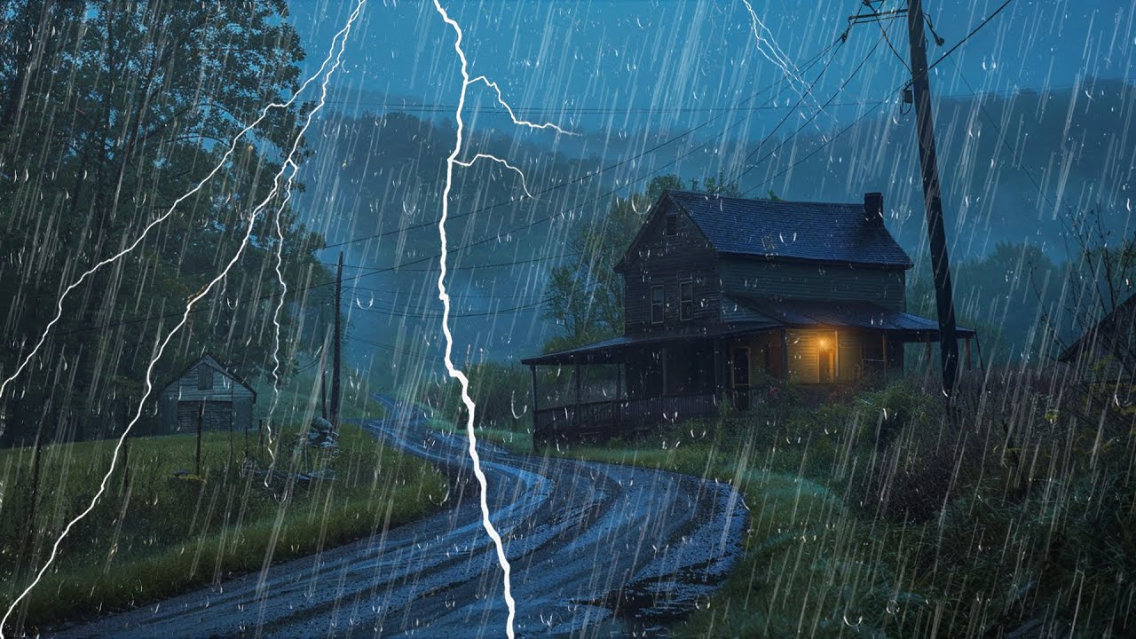 Duérmete en 5 Minutos con Lluvia y Truenos – Sonido Relajante para ...