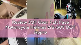 Review JQF Gear Full Face Motorcycle Helmet WS-607 DOT Approved Motorbike Racing Street Bike Helmets