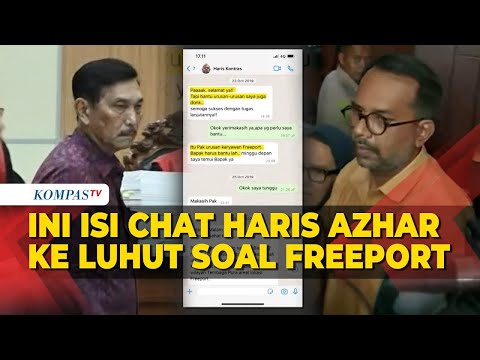 Terungkap Isi Chat Haris Azhar ke Luhut soal Freeport yang Dibawa dalam Sidang