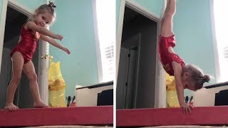 Three-Year-Old Is Incredible Gymnast