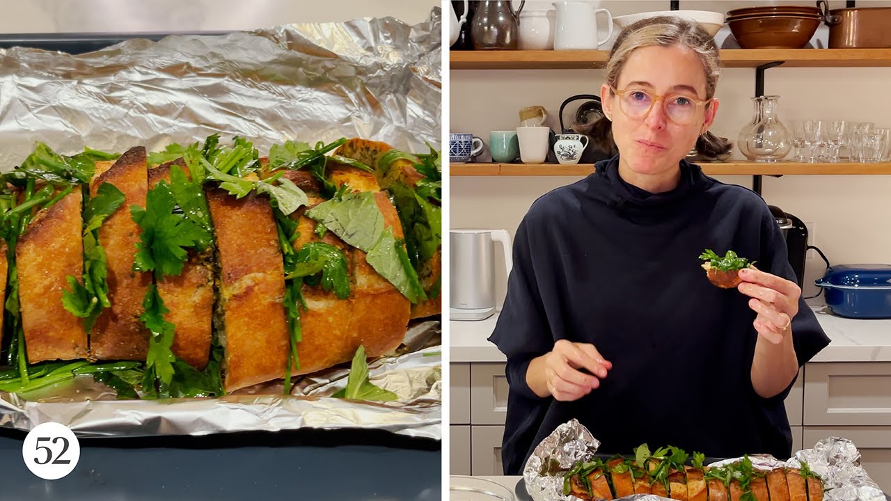 Samin Nosrat’s Fragrant Herbed Garlic Bread | Amanda Messes Up in the Kitchen | Food52